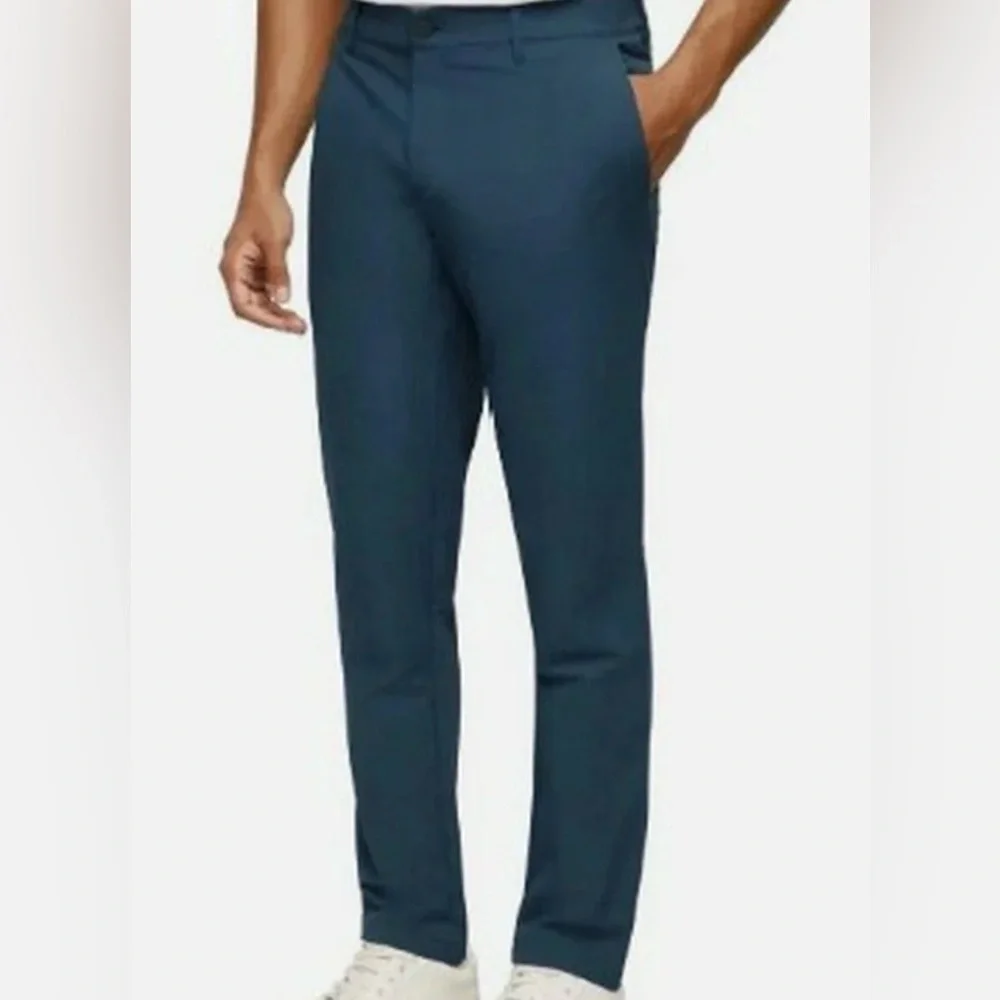Banana‎ Republic Standard Fit Non-Iron Slacks Bluish Gray 32x34 (I measured 31